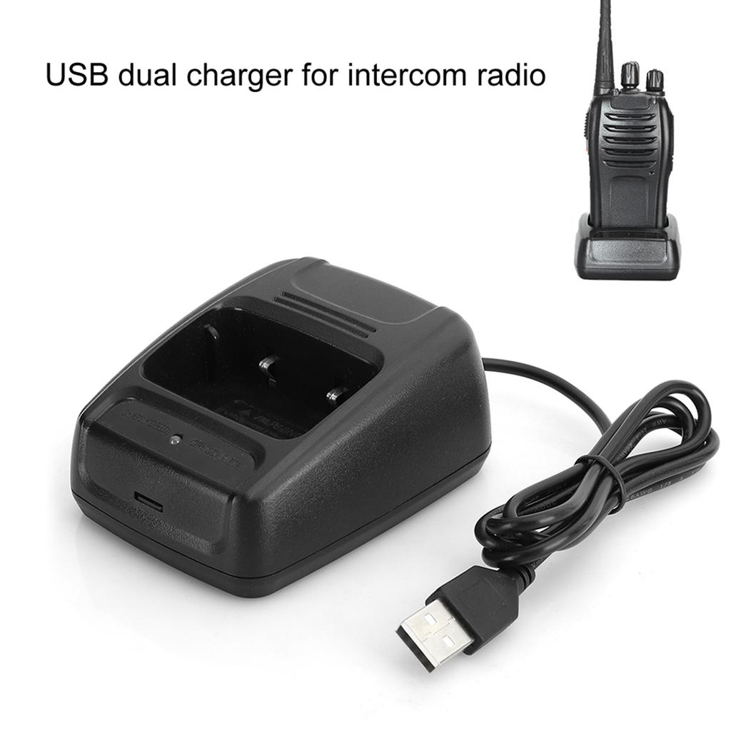 2 шт. Радиостанция-рация для Baofeng BF666S BF777S BF888S USB-зарядное устройство Зарядное устройство для аккумулятора с индикатором зарядки