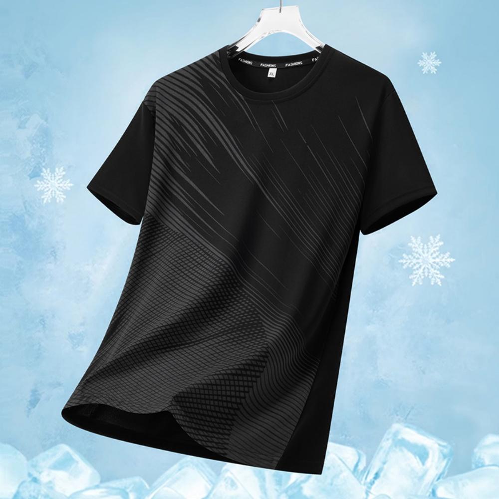 Summer Casual Men's Sportswear 3D Printed Design Short Sleeved T-shirt Fashionable and Comfortable Running Fitness Round Neck Clothing