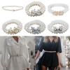 Pearls and Rhinestones Butterfly Pearl Belt  For Skirts Dress Top Sweater Coat