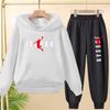The Children'S Sportswear, Including A Hooded Sweatshirt And Long Pants,Is Suitable For Children Aged 3 To13 To Engage In Sports