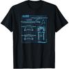 Star Trek: Lower Decks USS Cerritos Schematic Poster T-Shirt