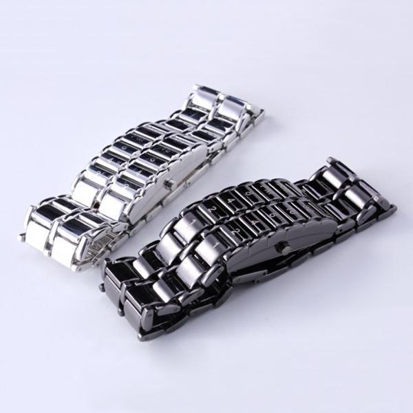 Кварцевые часы на день моды, креативный подарок, цифровые светодиодные мужские наручные часы для отца, бинарные модные дикие