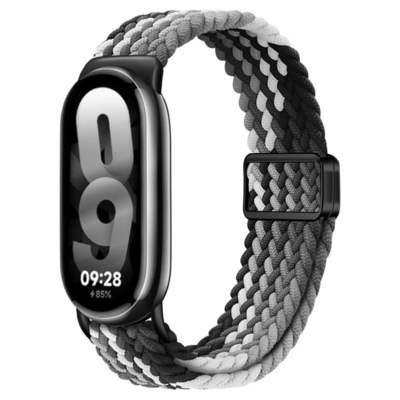 Ремешки для Xiaomi Mi Band 10 9 8 NFC Запасной ремень аксессуары магнитные Плетеный correa браслет Miband 9 Miband 8 Ремешок
