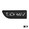 BSP565-1 Black 1.6 16V Badge Monogram Emblem 8200209130 Left Door Moulding Badge For Megane MK2 2002-2008, Scenic MK2 2003-2009