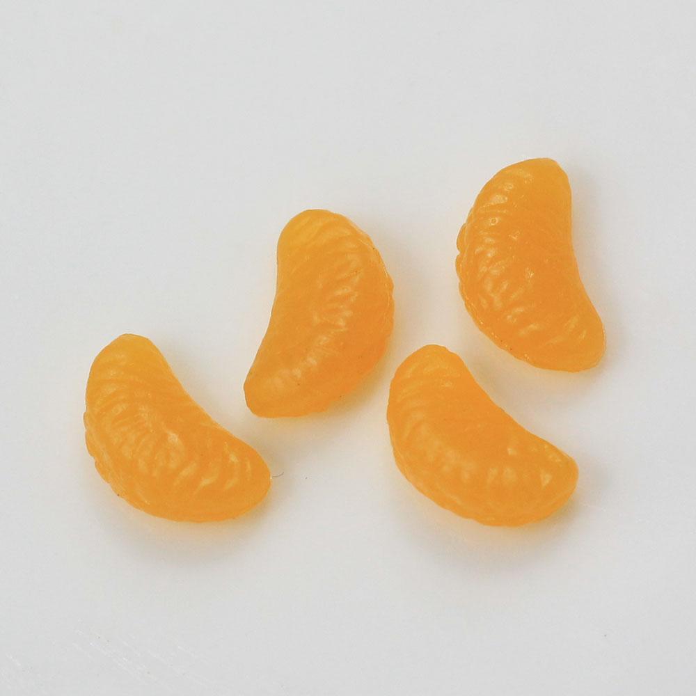 New Simulation Food Artificial Cherries Orange Beans Resin Miniature Art Flatback Cabochon DIY Decorative Craft