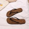 Summer Slippers Flat-bottomed Flip-flops Women's Home Slippers Cool Slippers Beach Slippers Leopard Print Flat-bottomed Slippers