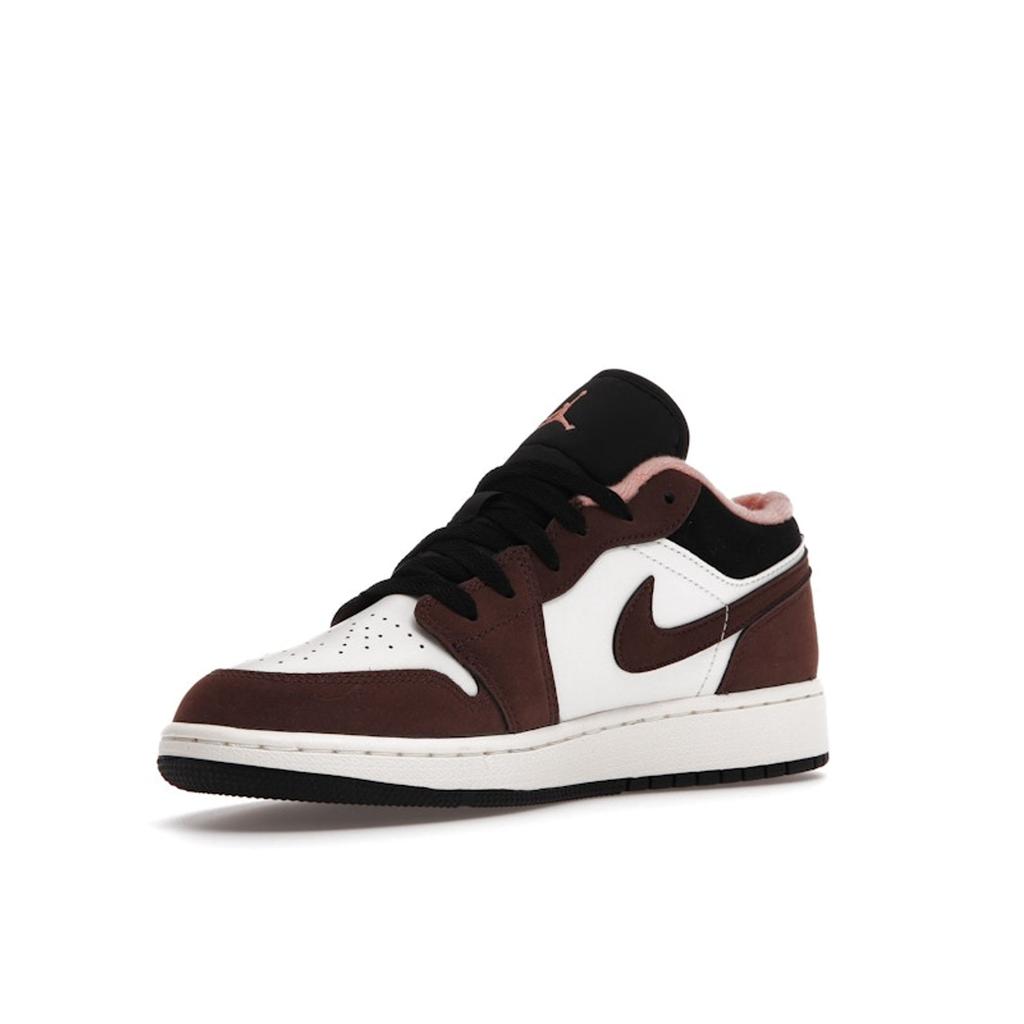 Детские кроссовки Air Jordan 1 Low SE GS Light Chocolate Brown Black Sail DM0589-200