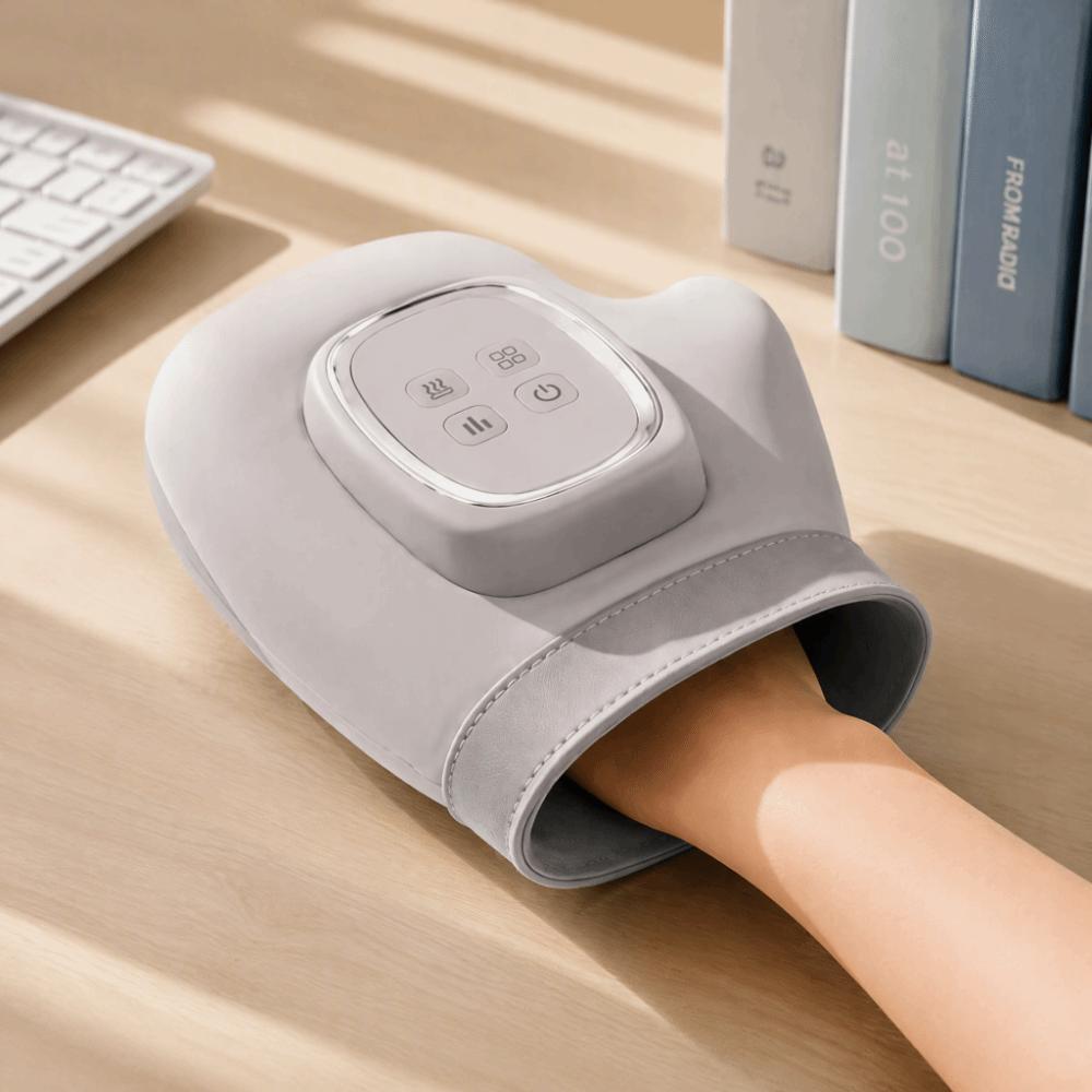 Airbag Compression Hand Massager Rechargeable Battery-Powered Palm Massager Office Use