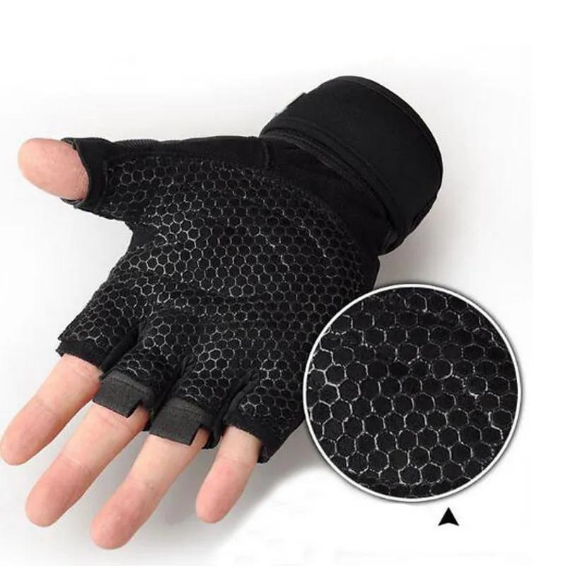 Half Finger Cycling Gloves Bicycle Motorcyclist Gloves Gym Training Fitness Weightlifting Sport Fingerless Women Men Sport Glove