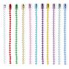 Multicolor Bead Chain Jewelry DIY Accessories: Baked Paint Round Bead Chain, Pendant and Tag Chains.