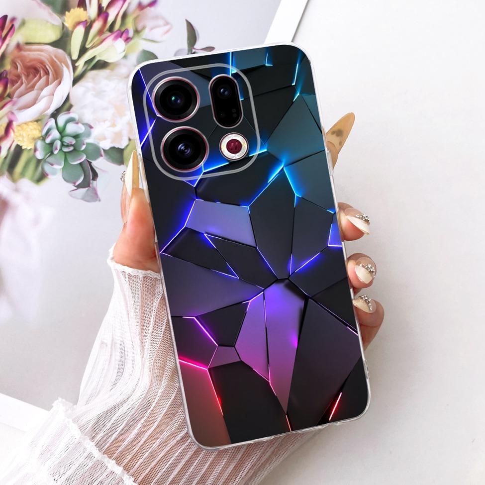 Clear For Oppo Find X9 Case Cover Cute Cat Fashion Butterfly Luxury Painted Soft Casing For Oppo CPH2797 PLJ110