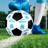 Olympique Marseille Soccer Ball Size 5 Colorful Machine Stitched PVC Competition Ready Durable High-Bounce