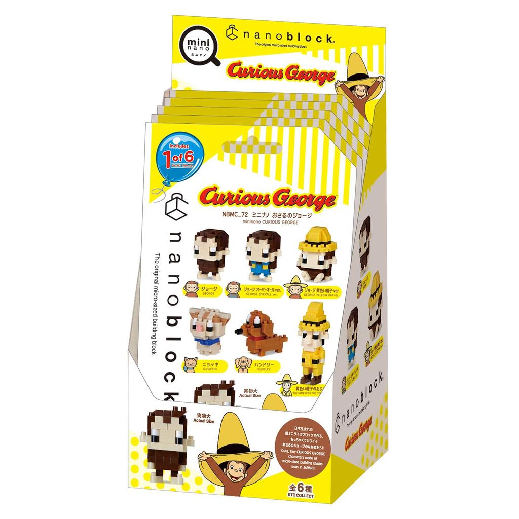 Kawada Nano Block Mini Nano Curious George 1BOX 6 Всего 6 типов (BOX) NBMC_72S = штук,