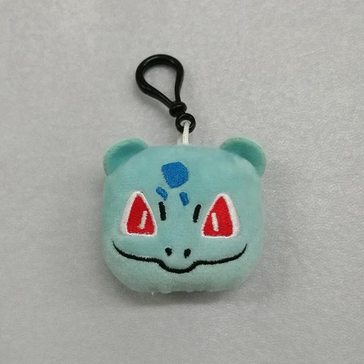 50pcs/lot Anime Mew/bulbasaur/charmander plush toys pendant keychain Doll