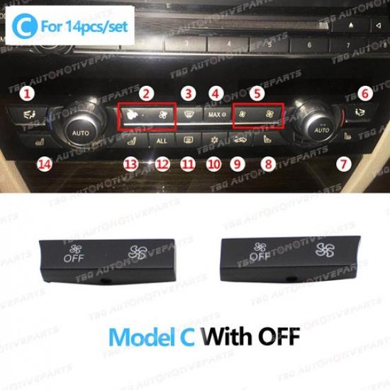 Кнопка кондиционера A/C обогревателя на приборной панели для BMW 5 серии F10 F11 F18 2010-2017