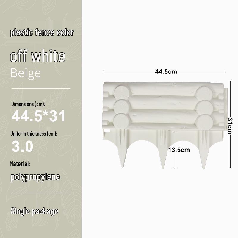 Thickened Plastic Imitation Brick Garden Fence for Courtyard and Vegetable Gardens