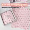10pcs Bowknot Gift Paper Hand-Kneaded Paper Cotton Paper Bouquet Flower Wrapping Paper Cake Baking Gift Packing Paper