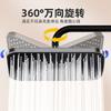 13 Inches Big Panel Supercharge Large Flow Ceiling Mounted Shower Head Set 5 Modes High Pressure Rainfall Bathroom Showerhead