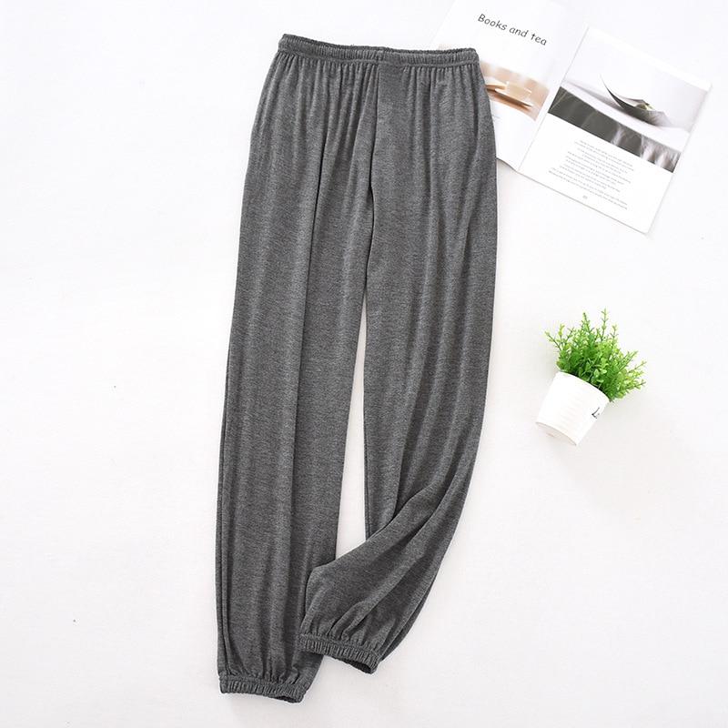 Японская новая весна и осень мужская пижама мужские модальные домашние брюки зауженные брюки эластичные свободные большого размера брюки пижамные брюки