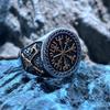 Ретро викинг узор из нержавеющей стали мужские кольца скандинавский солдат унисекс панк готика ювелирные изделия золотого цвета подарок для женщин оптовая продажа хип