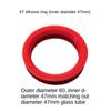 O Ring 20/25/32/47/58/70mm Sealing Ring Silicone Coil Waterproof O Ring Seal for Solar Water Heaters Vacuum Tube Solar Seal Ring