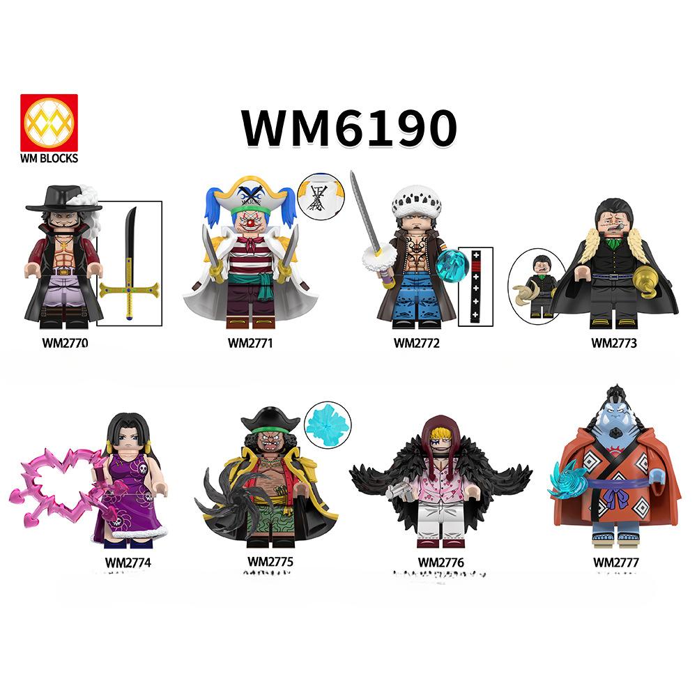 WM6190 Строительные блоки Аниме Мини Фигурки Развивающие детские игрушки для рождественских подарков