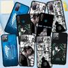 Чехол для телефона Samsung Galaxy S25 S24 S23 iPhone 16 15 Xiaomi Redmi Note 14 13 12 16E X 11 Pro Max Moto Comics Levi Attack On Titan Eren Jaeger Cover