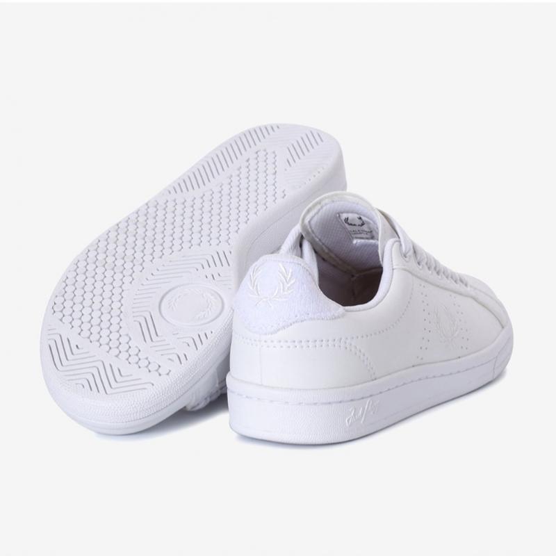 Fred Perry B721 White Leather Toweling Sneakers Sfpu2336333 T33