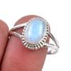 Натуральный радужный лунный камень, кольцо из стерлингового серебра 925 пробы, размер 9,5 u9R71