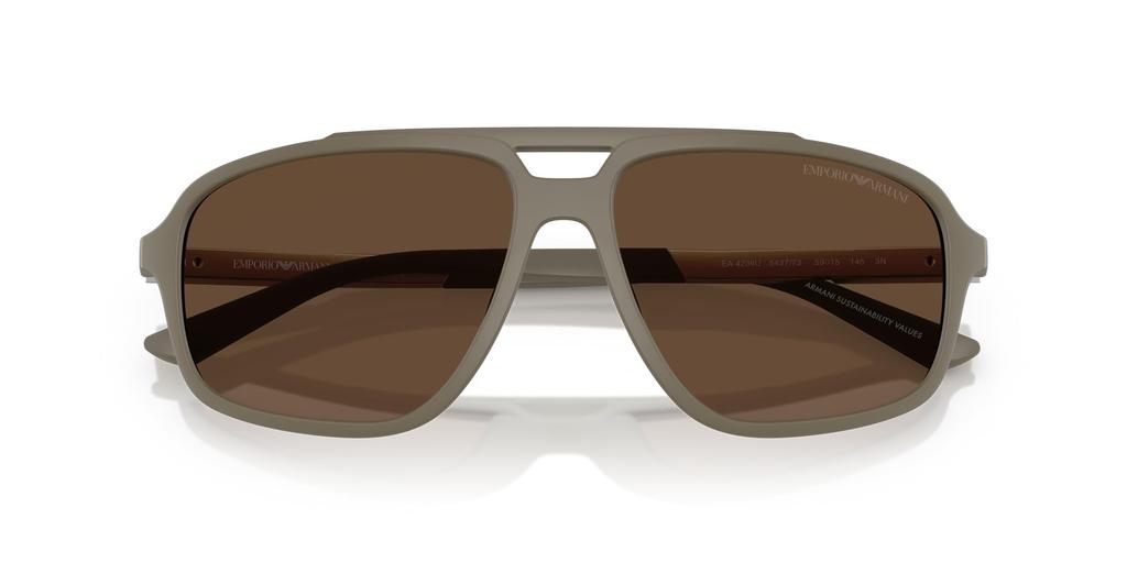 Солнцезащитные очки 0EA4236U МАТОВЫЙ БЕЖЕВЫЙ 59 [Emporio Armani]