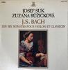 Виниловая пластинка JOSEF SUK ZUZANA RIKOVA Иоганн Себастьян Бах Шесть Сонат OS28645RE ERATO 1973 Япония Классика Б/у