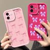 Мягкий чехол с однотонным бантом для iPhone 16 Pro Max 15 Pro 14 13 12 11 XS XR 8 7, матовый силиконовый противоударный чехол для защиты линз из ТПУ