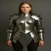 Lady Knight Steel Cuirass Armor SCA LARP Cosplay Costume Gift for Mother, Sister, Girlfriend, Wife