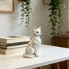3D-печатная фигурка сидящего кота, ornament, барочная резьба, статуэтка котенка, скульптура, украшение для дома и офиса, подарок для любителей кошек