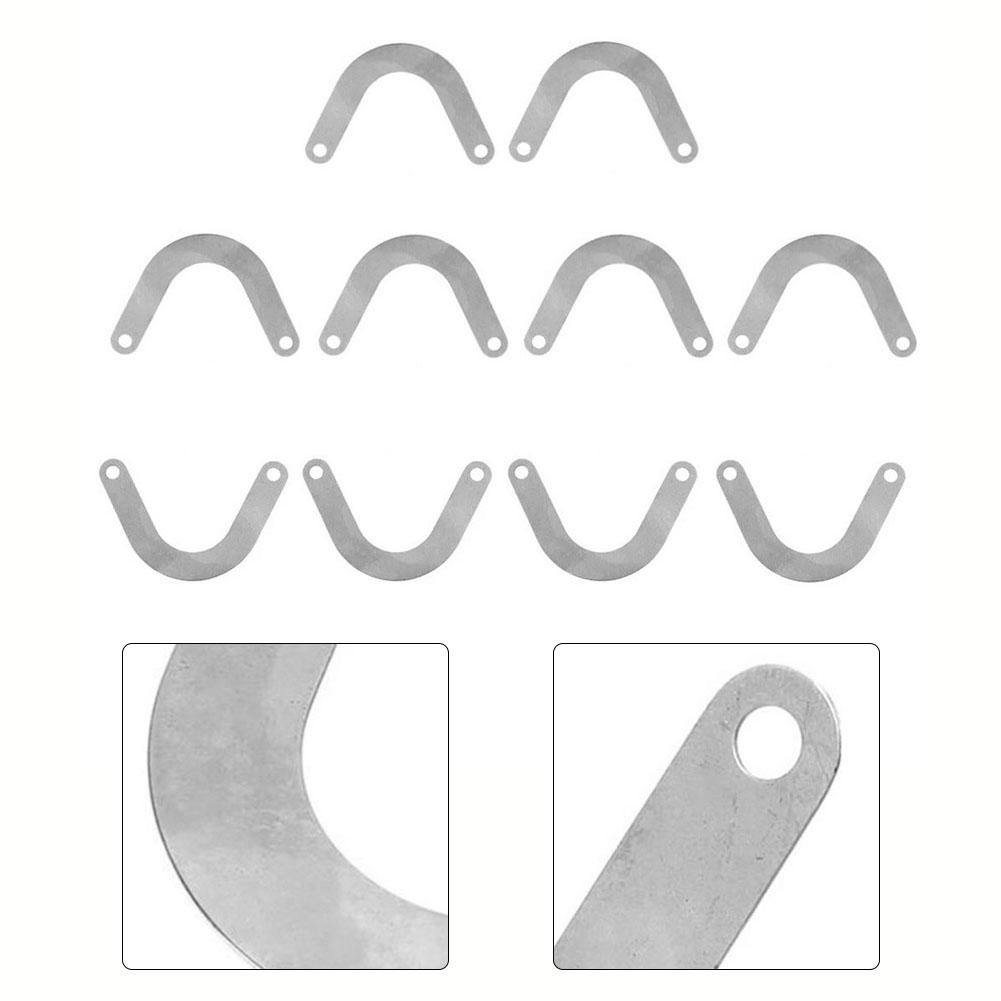 Replacement U Shape Metal Valve Plate for Air Compressors Good Toughness Stable Working Performance Pack of 10
