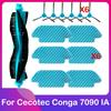 Подходит для робота-пылесоса Cecotec Conga 7090 IA Запасные части Аксессуары Основная щетка-валик Боковая щетка Тряпка для мытья пола