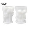 Ghost Shape Candle Mold Halloween Figurine Silicone Mold, Holding Skull Gnome Ornament Casting Easy Release DIY Reusable Making Demoulding