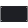 Kitchen Backsplashes 2 Pcs Black 70x50 Cm Tempered Glass