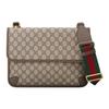 Gucci Серия Neo Vintage Логотип-монограмма Реверсивная сумка-мессенджер с головой тигра Унисекс Сумка через плечо Эбеново-коричневый 495654-9C2VT-8745