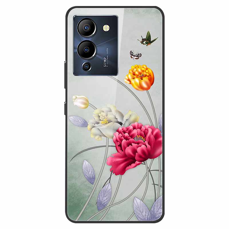 Чехол для Infinix Note 12 G96 X670 Мраморное Закаленное Стекло Жесткая Задняя Крышка для Телефона Infinix Note12 Helio G96 Чехлы 6.7'' Fundas
