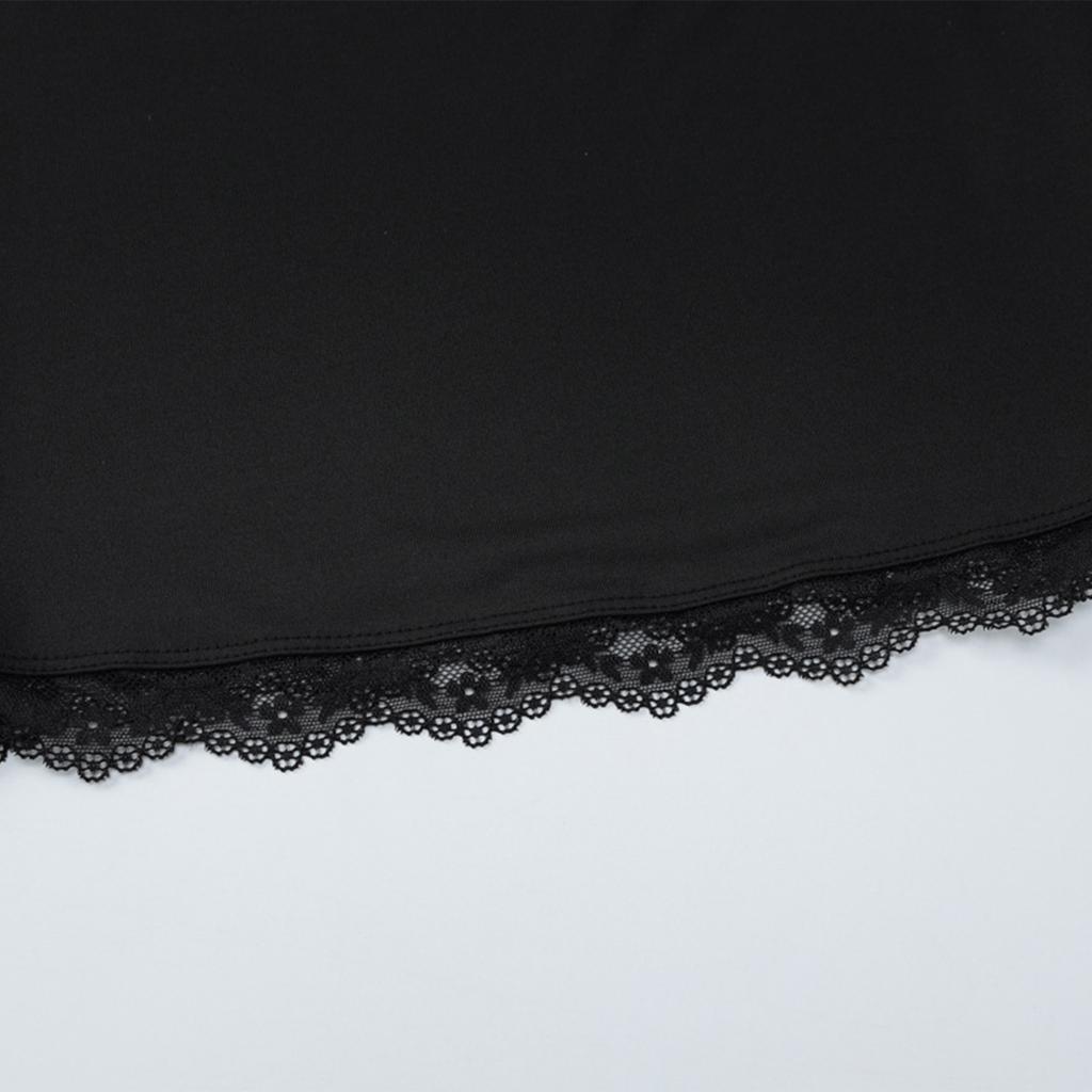 Женский модный кружевной топ с квадратным вырезом, длинными рукавами, облегающего кроя, универсальный