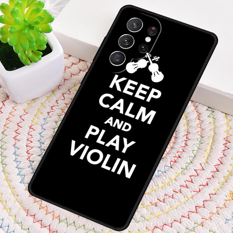 Крутой чехол для телефона Samsung Galaxy note 10 pro S26 Ultra S23 S24 FE S25 S21 S22 PLUS с рисунком скрипки и нотами, противоударный