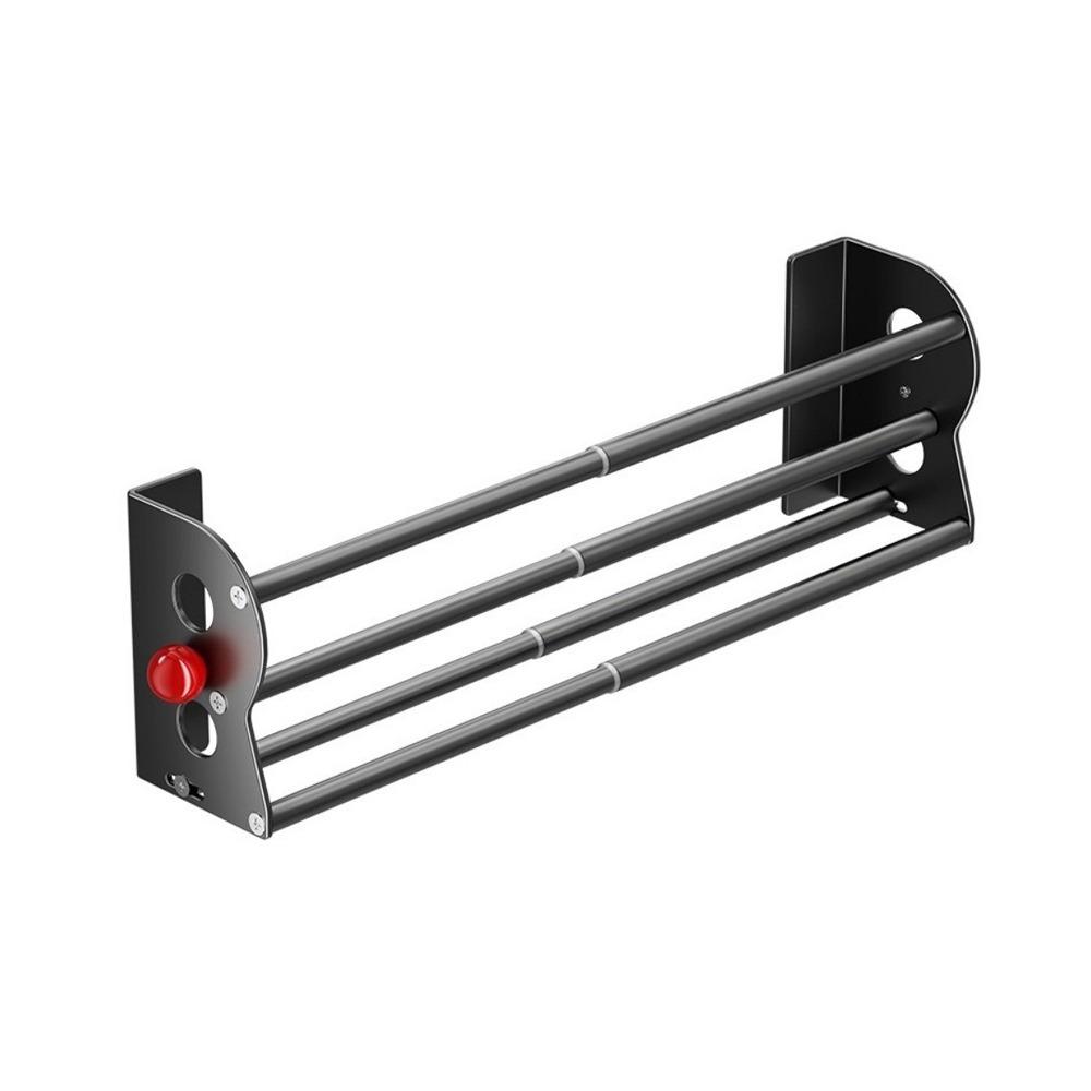 No Drill Double Layer Shoe Rack Carbon Steel Bathroom Slipper Holder Behind Entry Door