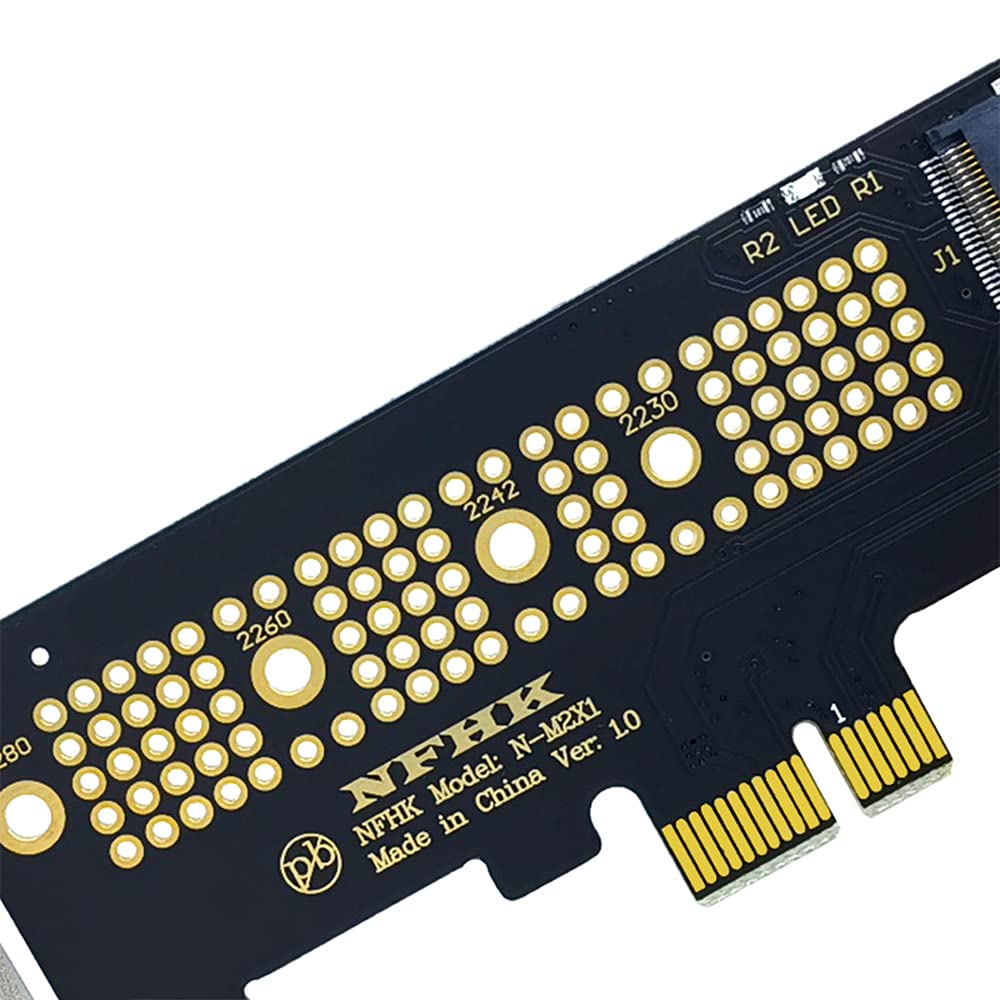 Dovhmoh NVMe PCIe NGFF SSD к адаптеру PCIe X1 PCIe X1 к карте Поддерживает и NVMe SSD M.2 размера 2280 Карта M.2, M.2 2230, 2242, 2260, M.2