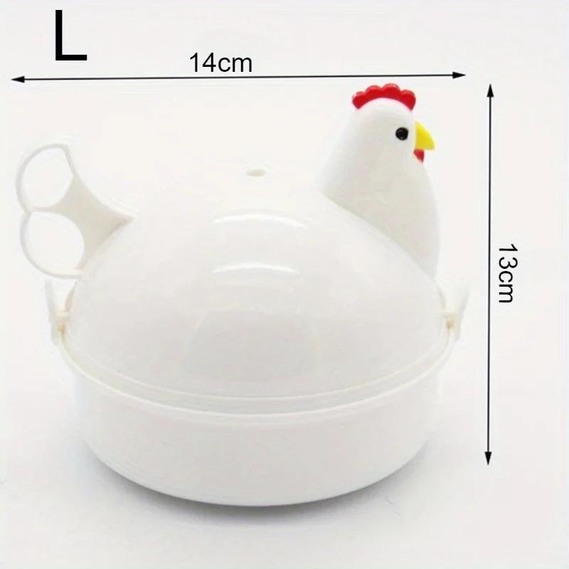 Lovely Chicken Shaped Egg Boiler Steamer 4 Eggs 1Egg Microwave Eggs Cooker Cooking Tool Kitchen Accessories Gadgets