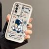 Мультяшный чехол для телефона с астронавтом в космосе для Samsung A07 A50 A70 A03 A03S A04 A05 A05S A06 A11 A12 A10 M16 M34 M51 M54 NOTE 20