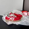 Retro Red Inner Heightening Platform German Training Shoes for Women's 2025 New Versatile, Comfortable and Lightweight Casual Forrest Gump Shoes