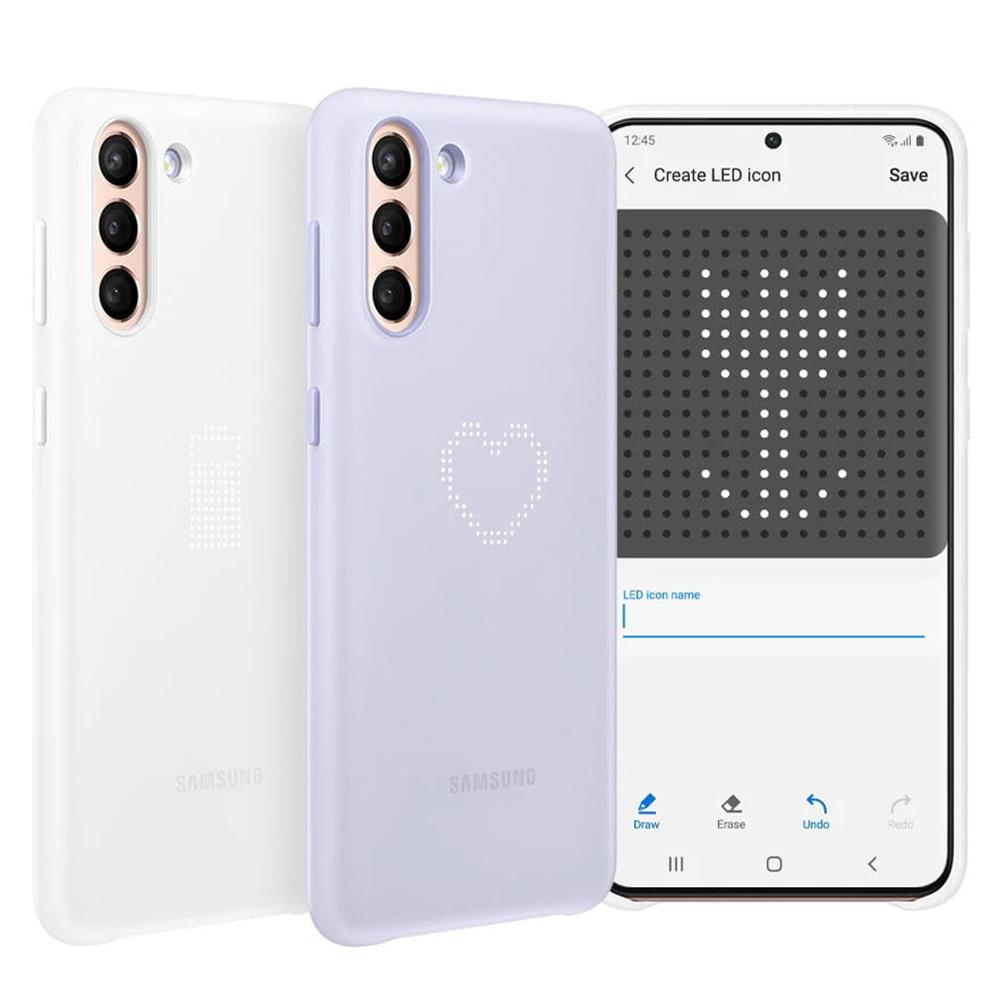 Samsung Умный светодиодный чехол-накладка для Samsung GALAXY S21 5G S21+ 5G S21 Plus 5G Интеллектуальные чехлы для телефонов