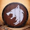Деревянный щит Декор Норвежский воин Настенный щит Ручная работа Средневековый круглый щит Nordic Home Viking Декор Подарок 60,96 см