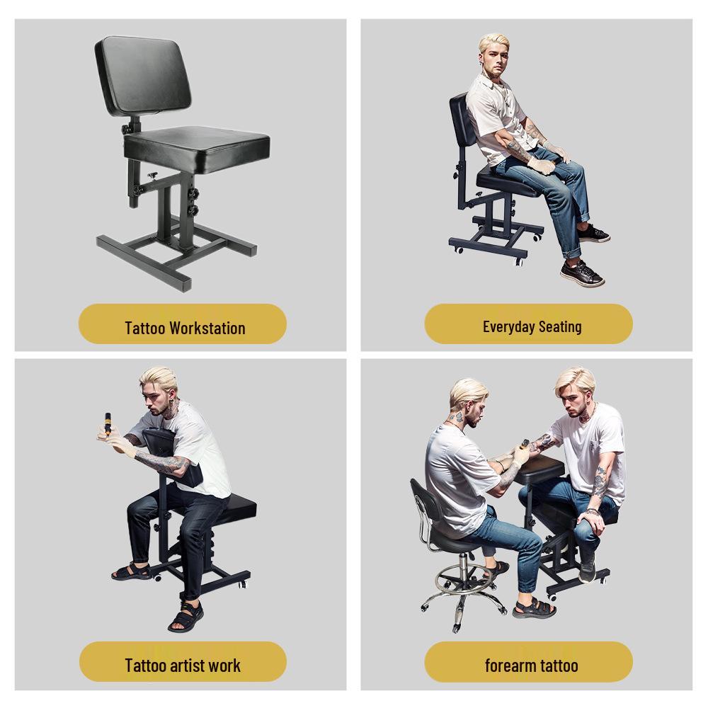 Dragon Art Multifunctional Adjustable Tattoo Chair with Full Back and Folding Design